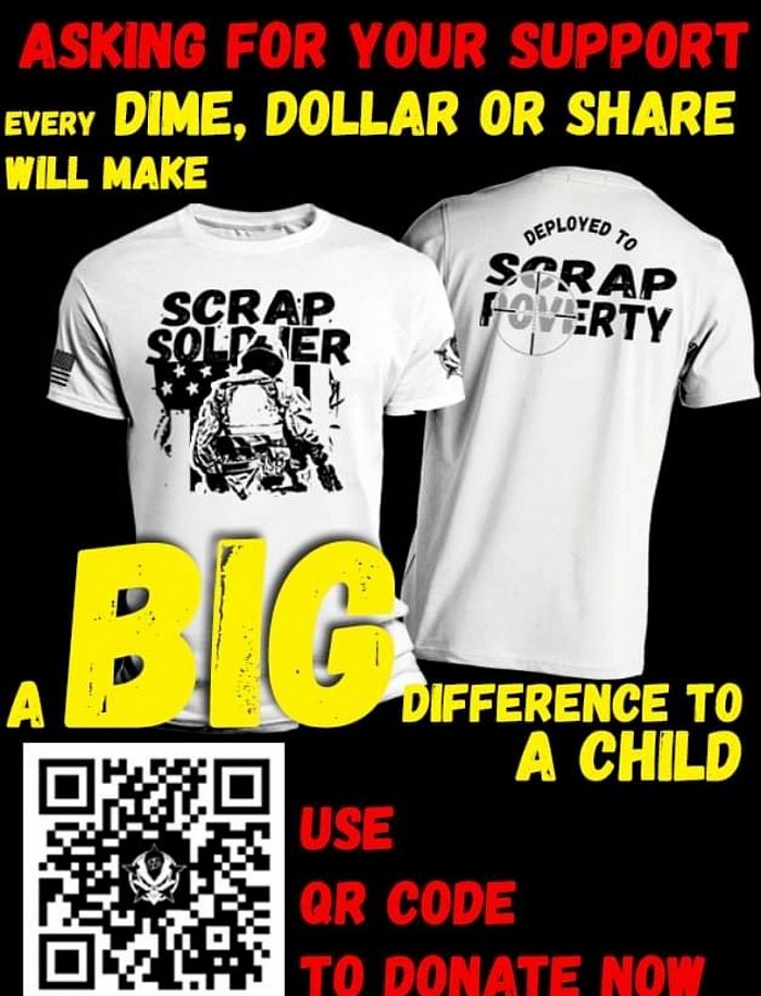 Scrap-soldier scrap poverty