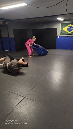 Showing a student a move